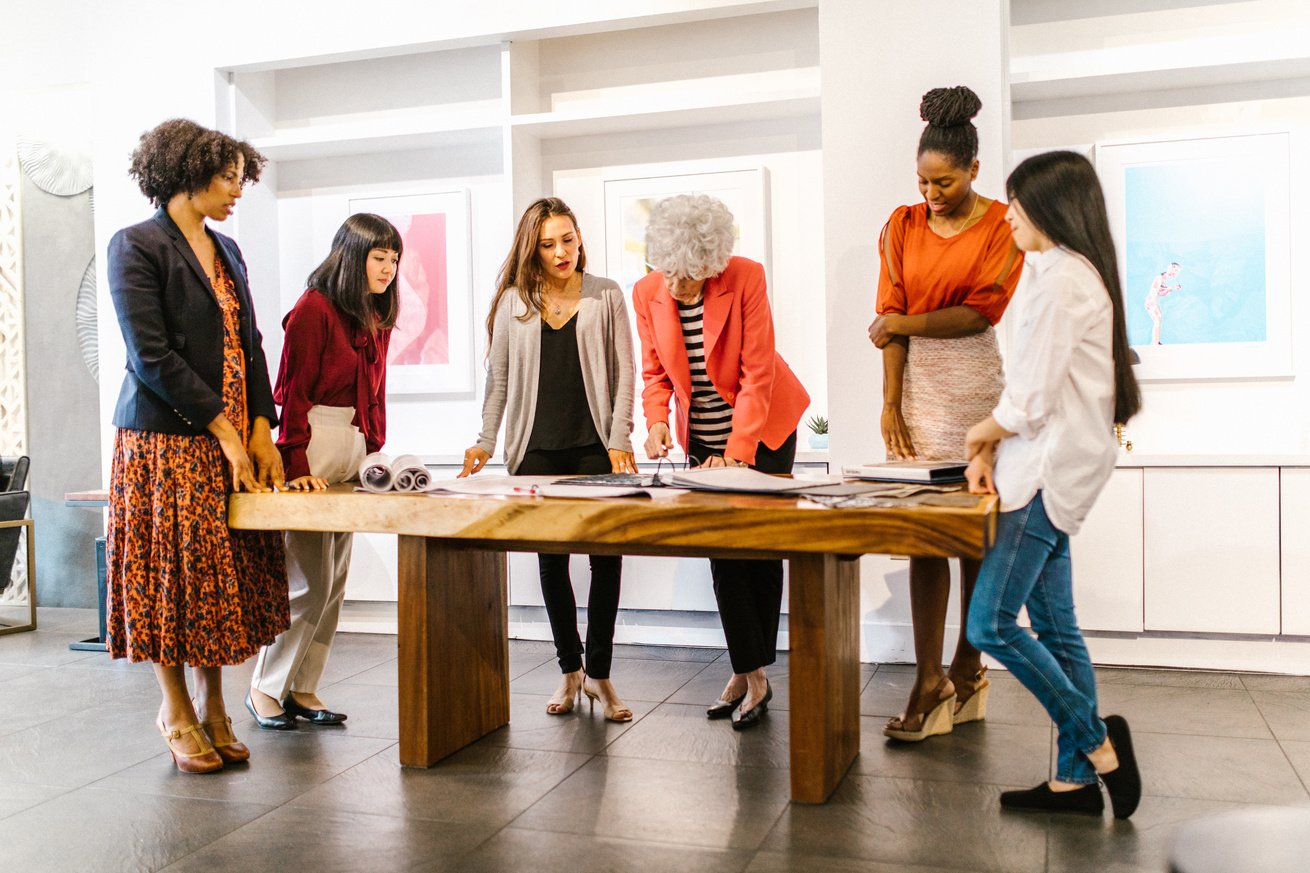 Women having a Meeting